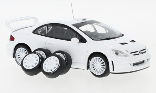 Peugeot 307 WRC Wit - Plain Body Version - 1:43